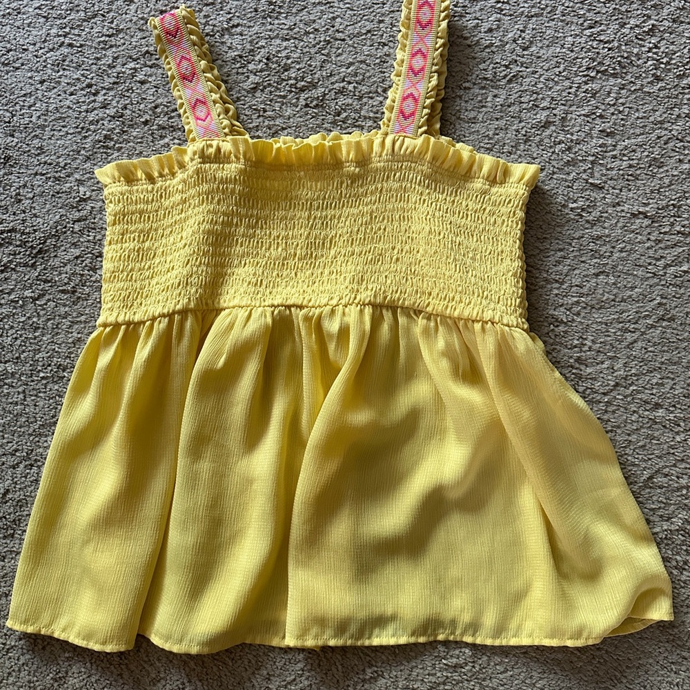 Target Yellow Smocked Blouse